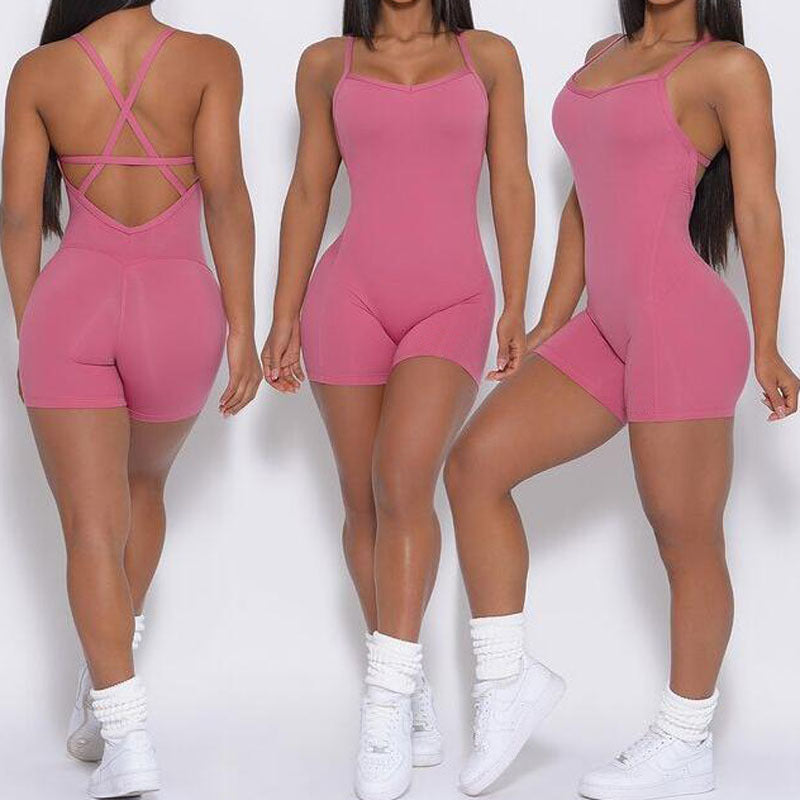 Backless Yoga Bodycon Catsuit