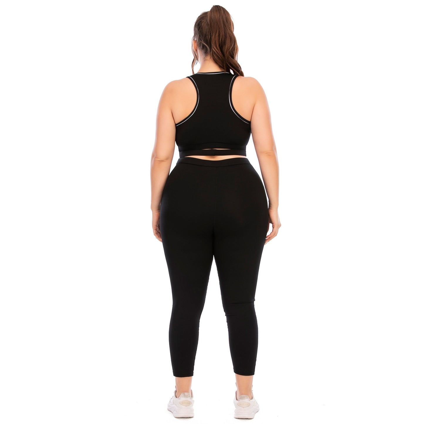 Women Plus Size Workout Yoga Sets Gym Tracksuit Fitness  Sportswear