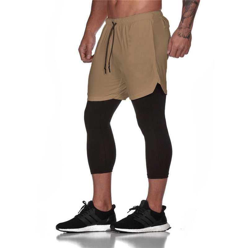 Fitness Running Shorts 2 In 1 Sportswear