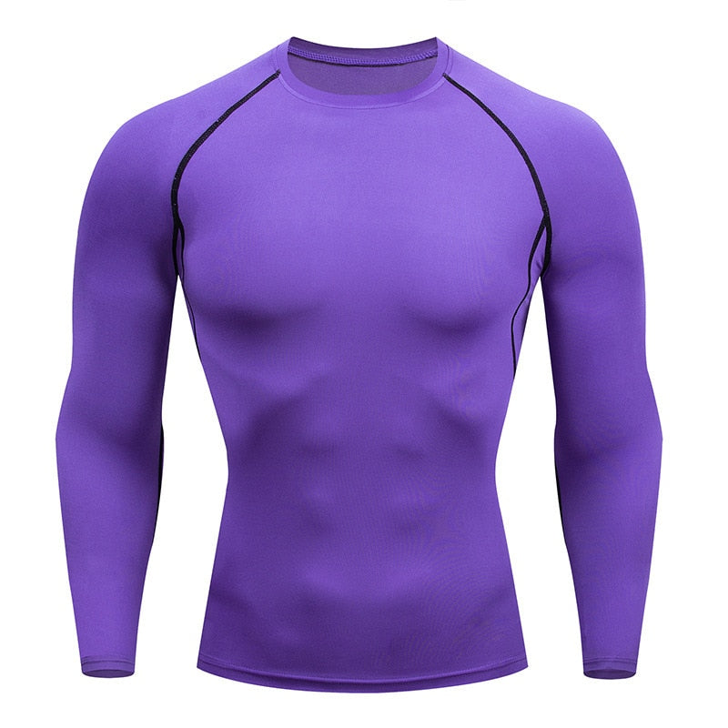 Gym T Shirt Men Bodybuilding Quick-drying Fitness Compression Shirt Running Workout Man Sports First Layer Sportswear