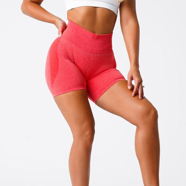 Seamless  High Waist Fitness Running Shorts