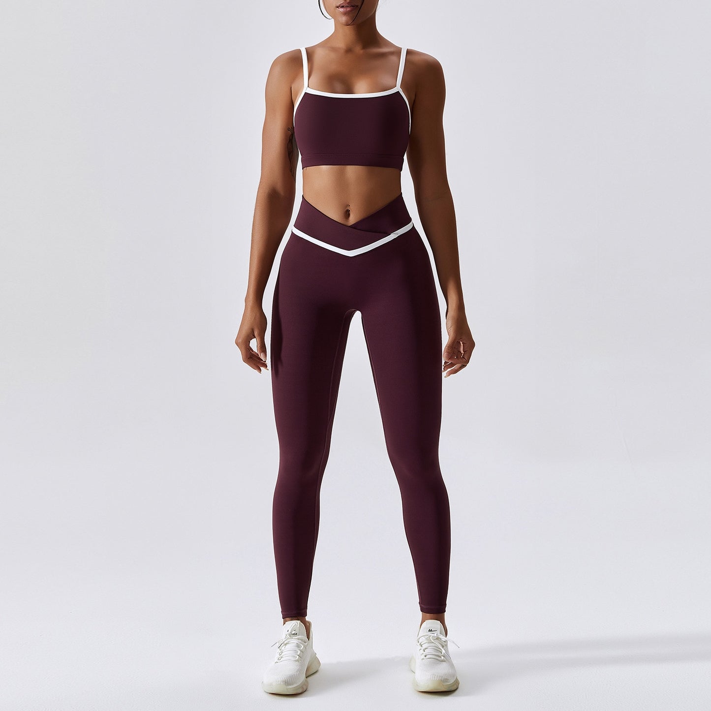 Yoga Clothing Sets Women High Waist Leggings And Top Seamless Tracksuit Fitness Workout Outfits Gym Sports Wear Two Piece Set