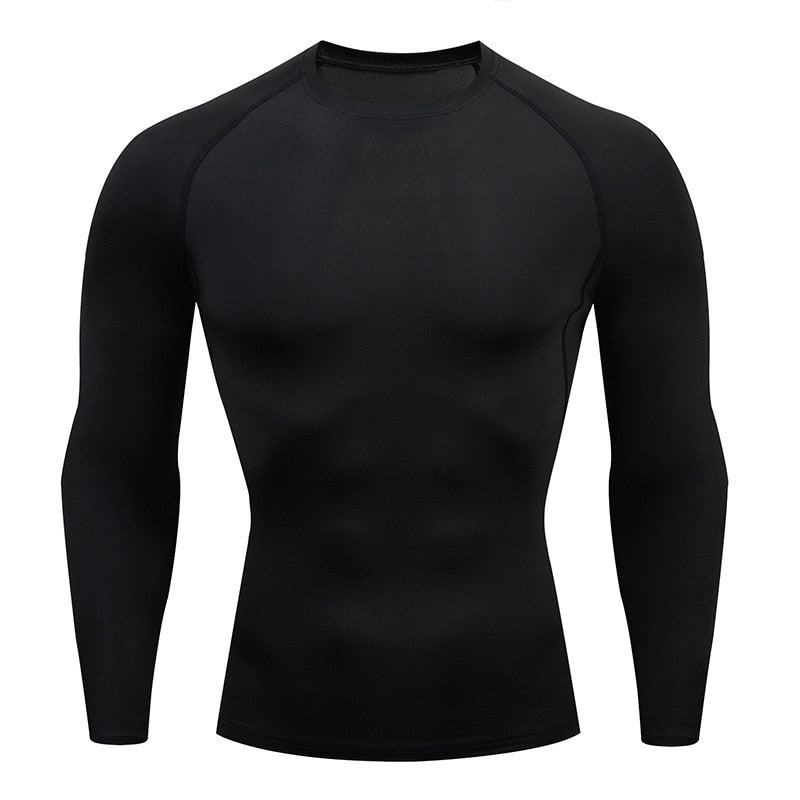 Gym T Shirt Men Bodybuilding Quick-drying Fitness Compression Shirt Running Workout Man Sports First Layer Sportswear