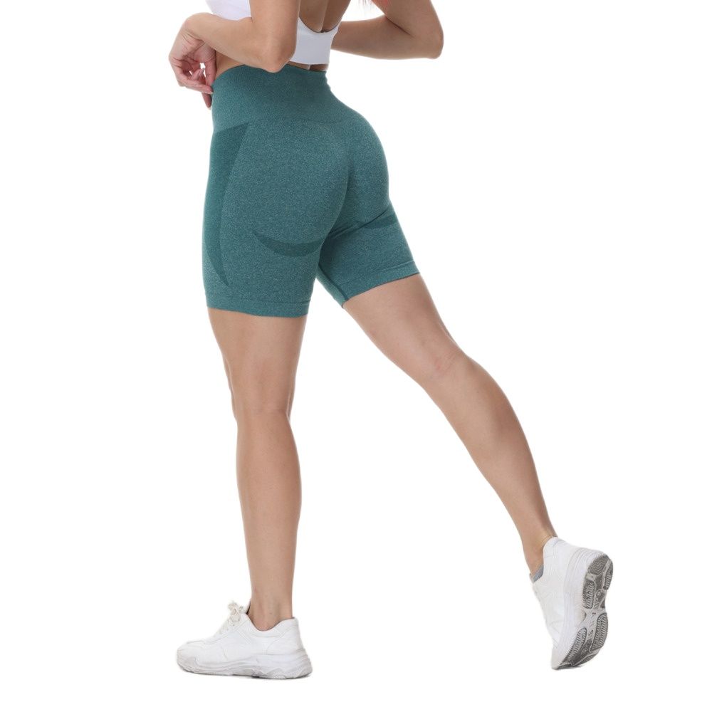 Seamless  High Waist Fitness Running Shorts