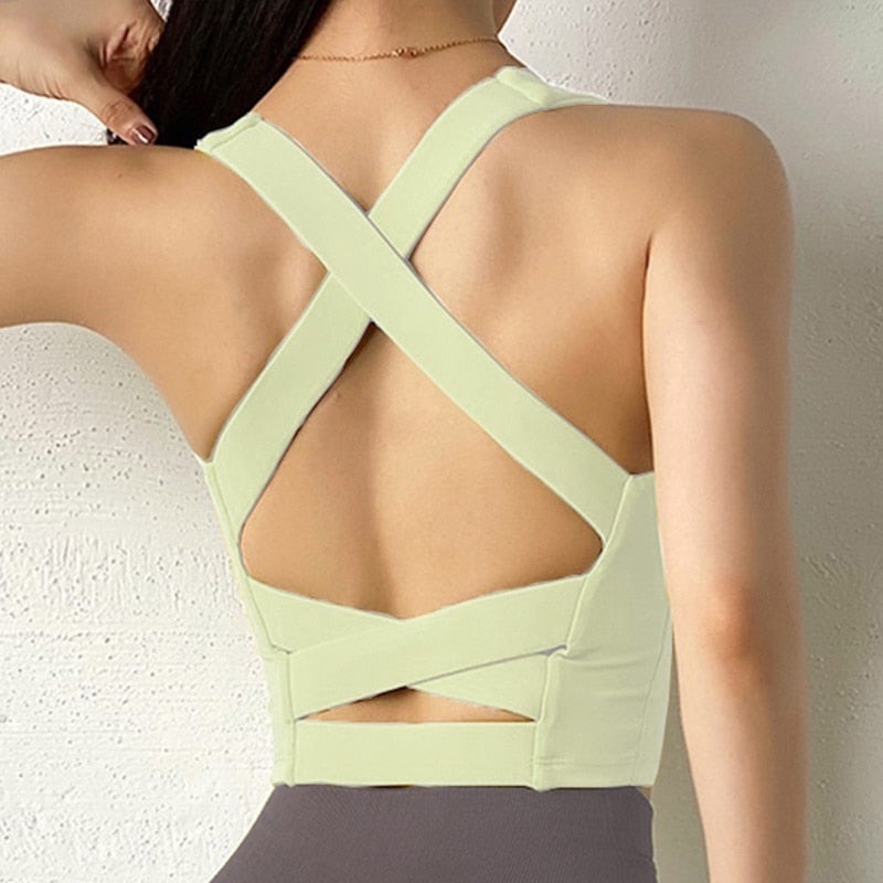 Yoga Fitness Sports Bra  Crop Top