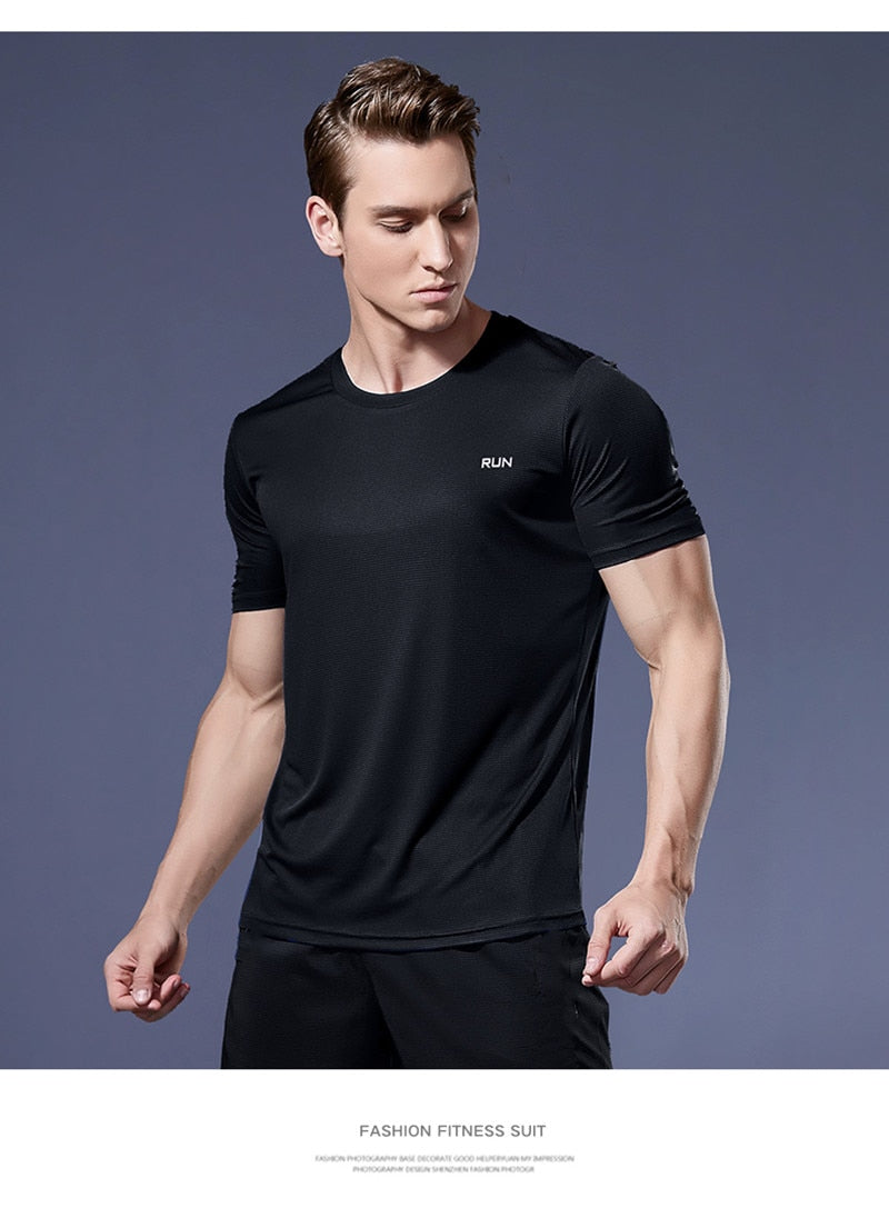 Multicolor Quick Dry Short Sleeve Sport T Shirt Gym Jerseys Fitness Shirt Trainer Running T-Shirt