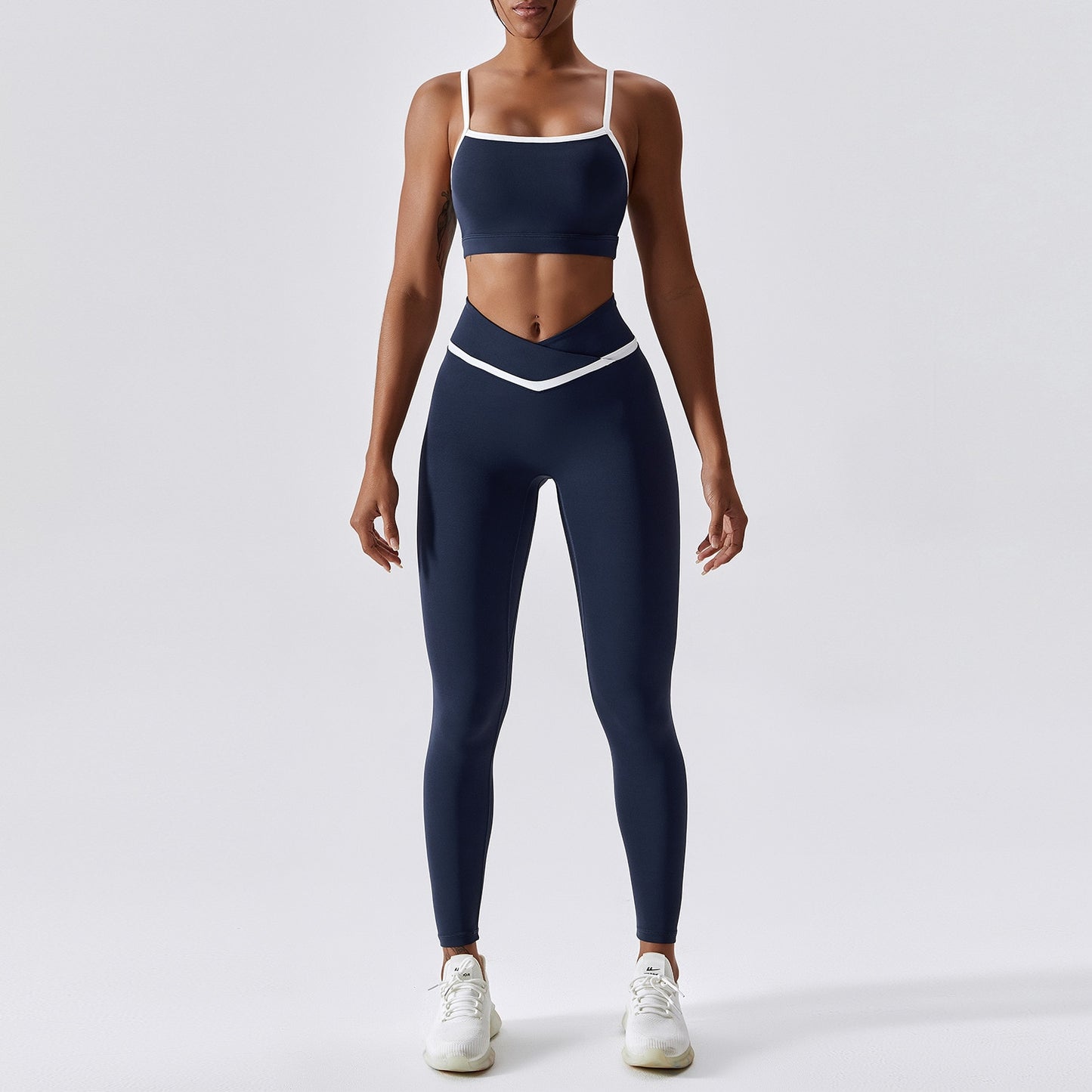 Yoga Clothing Sets Women High Waist Leggings And Top Seamless Tracksuit Fitness Workout Outfits Gym Sports Wear Two Piece Set