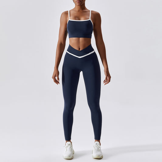 Yoga Clothing Sets Women High Waist Leggings And Top Seamless Tracksuit Fitness Workout Outfits Gym Sports Wear Two Piece Set